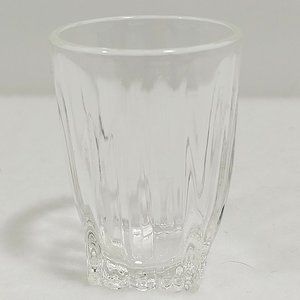 Vintage Federal Clear SHOT GLASS F Shield Marking 2 1/4" #1327